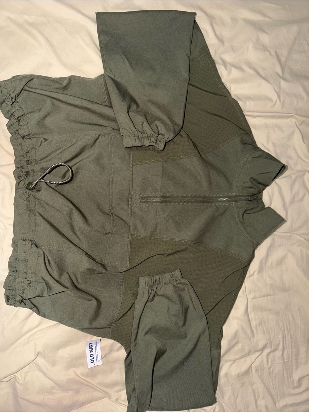 Old Navy Olive Green Half-Zip windbreaker